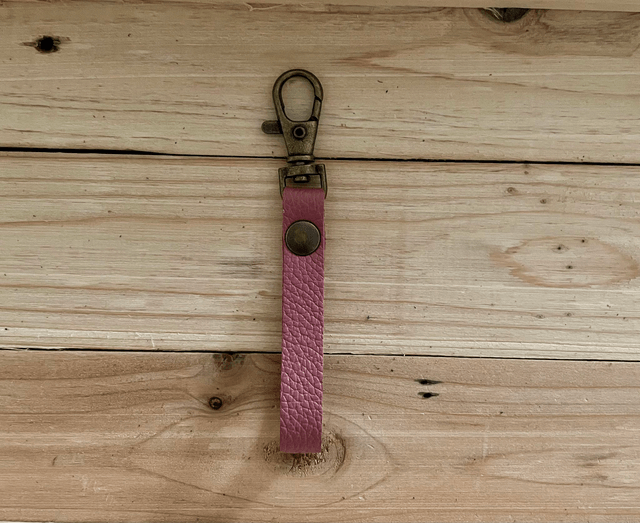 Porte-clefs vieux rose