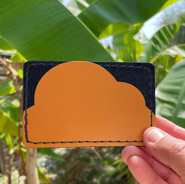 Porte-cartes Cloud bleu nuit/orange/jaune