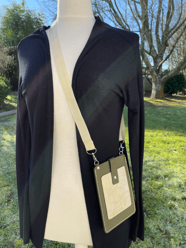 Sac bandoulière kaki/doré