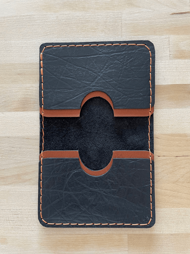 Porte-cartes double noir