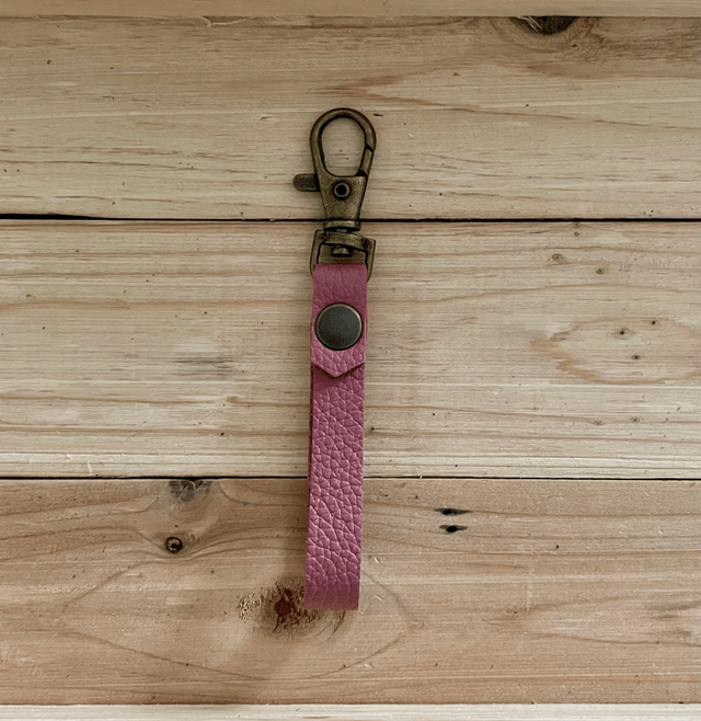 Porte-clefs vieux rose