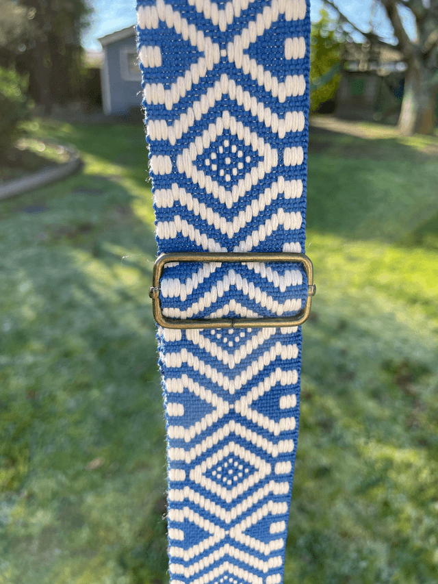 Sac en bandoulière pour smartphone bleu électrique/vanille