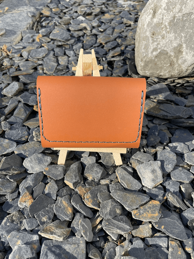 Porte-cartes/porte-monnaie marron