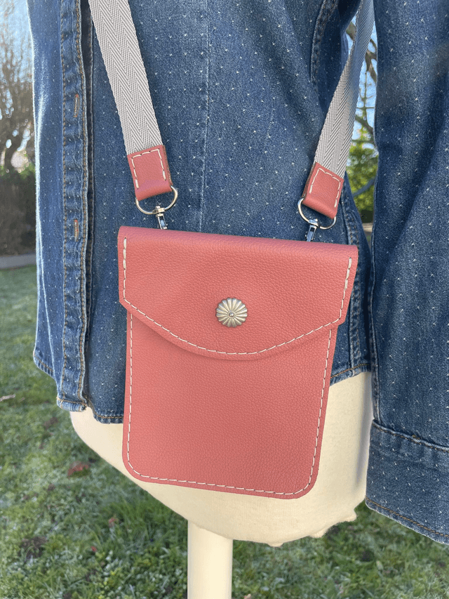 Sac en bandoulière vieux rose