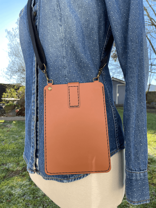 Sac bandoulière marron/noir