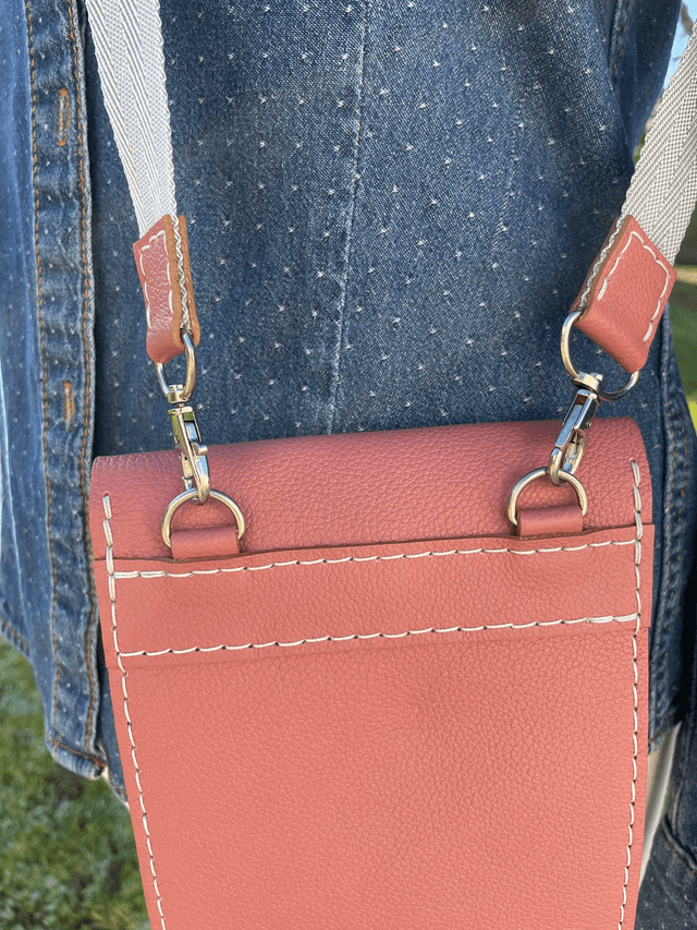 Sac en bandoulière vieux rose