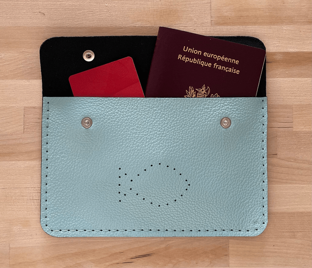 Pochette pour papiers administratifs (carte d'identité, permis de conduire, passeport, etc...)