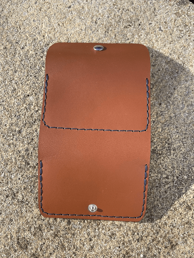 Porte-cartes/porte-monnaie marron