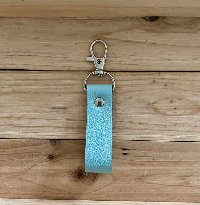 Porte-clefs vert d'eau