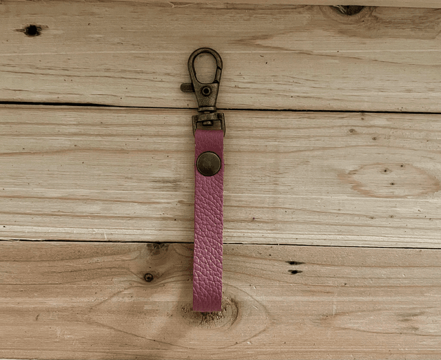 Porte-clefs vieux rose